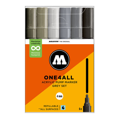 Molotow ONE4ALL 227HS 6set Grey - image 1