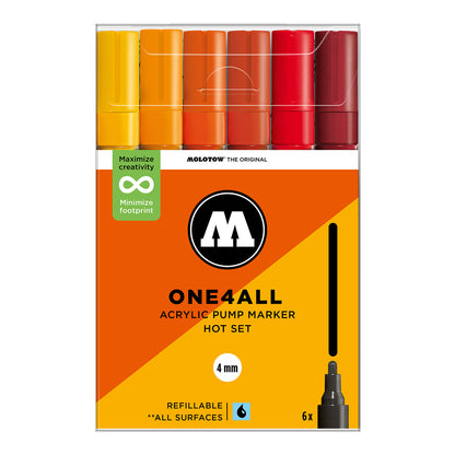 Molotow ONE4ALL 227HS 6set Hot - image 1