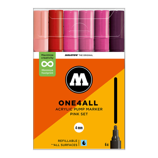 Molotow ONE4ALL 227HS 6set Pink - image 1