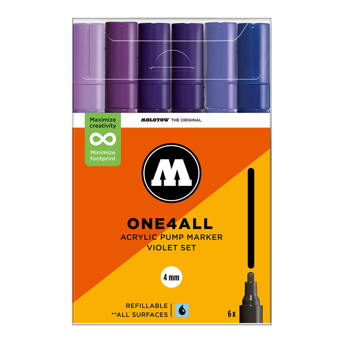 Molotow ONE4ALL 227HS 6set Violet - image 1