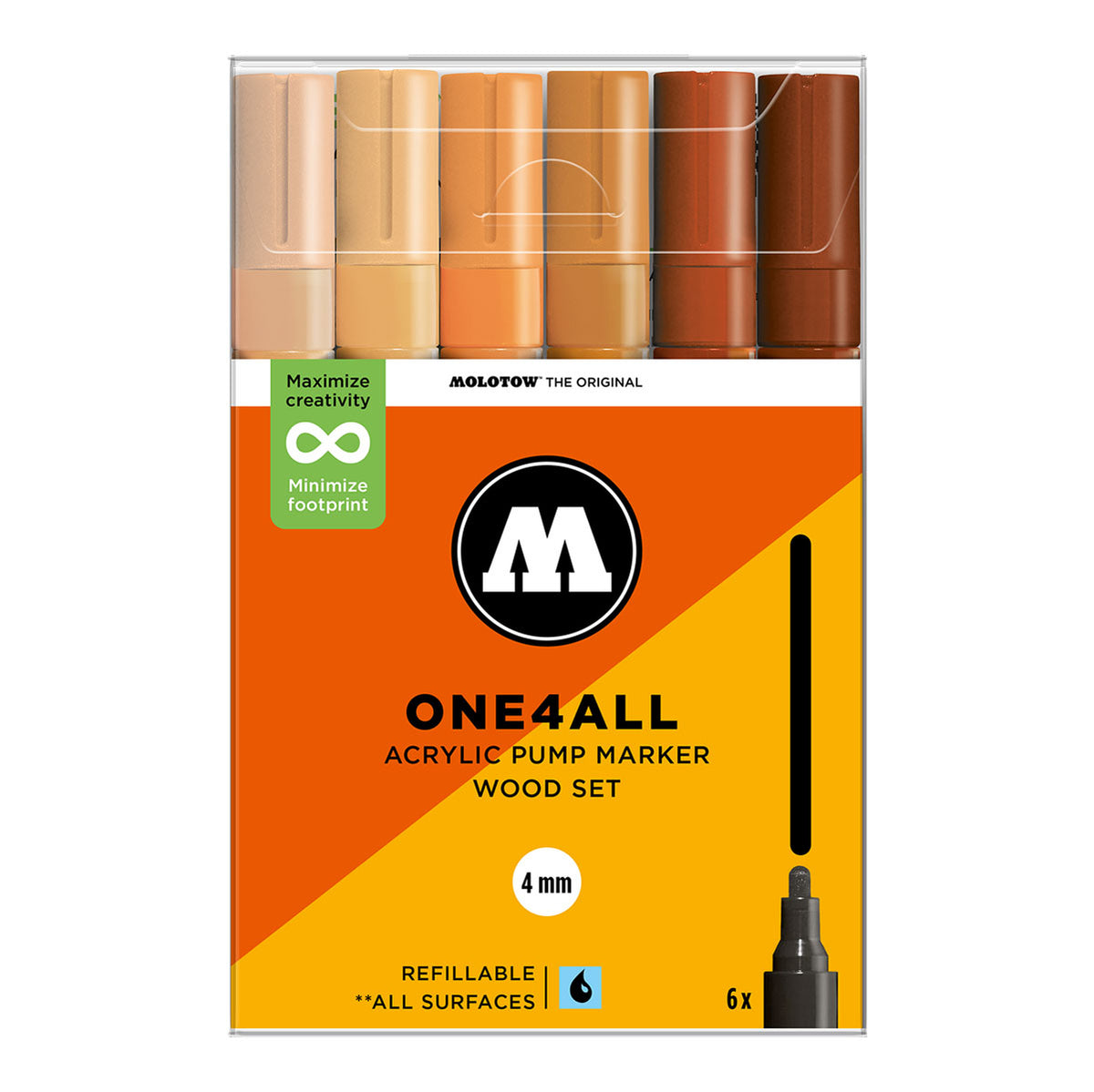 Molotow ONE4ALL 227HS 6set Wood - image 1