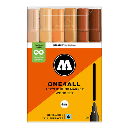 Molotow ONE4ALL 227HS 6set Wood - image 1