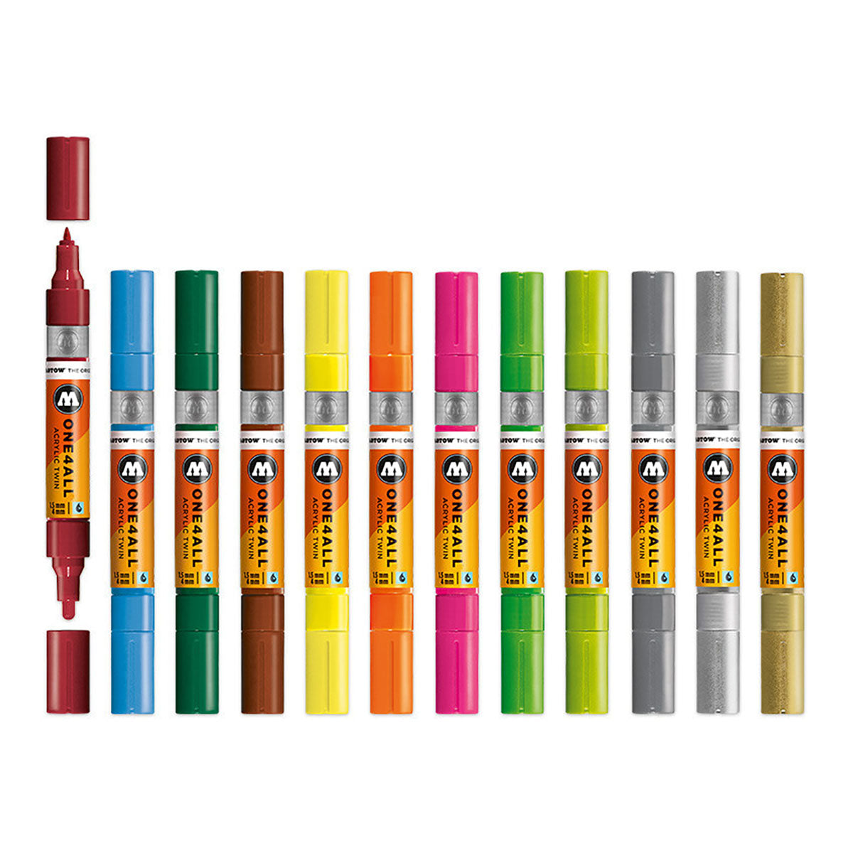 Molotow ONE4ALL Twin Marker, 12 set Main-Kit 2 - image 2