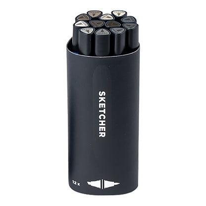 Molotow Sketcher Twin Marker 12 Set Grey Kit 1 - image 1