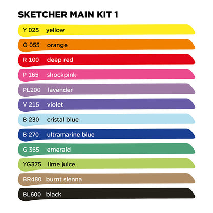 Molotow Sketcher Twin Marker 12 Set Main Kit 1 - image 3