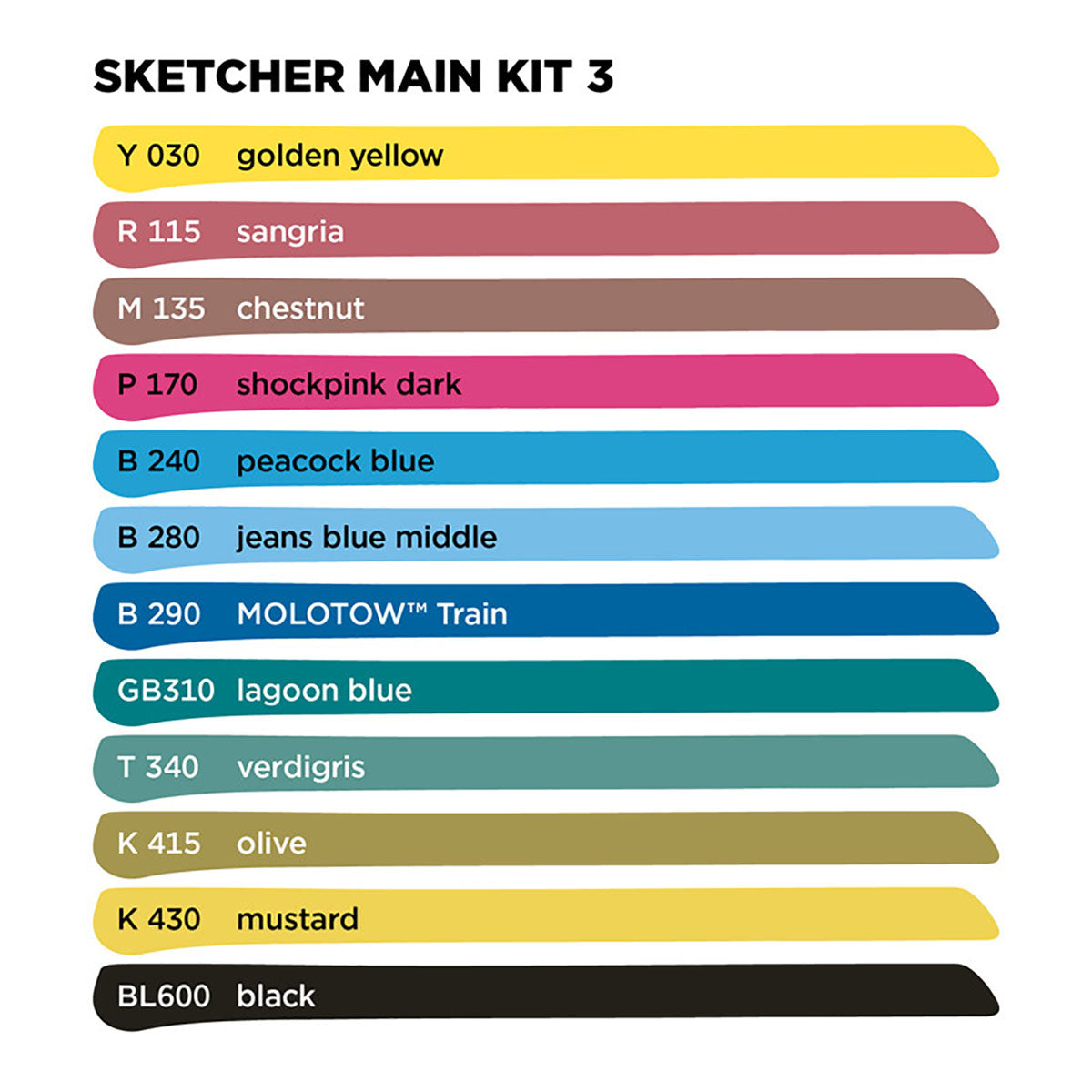 Molotow Sketcher Twin Marker 12 Set Main Kit 3 - image 3