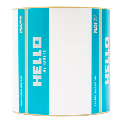 Montana Hello My Name Is 500 Stickers Roll - image 1