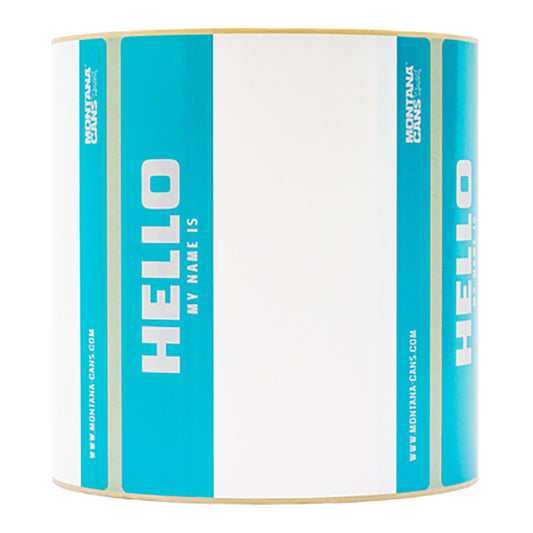 Montana Hello My Name Is 500 Stickers Roll - image 1