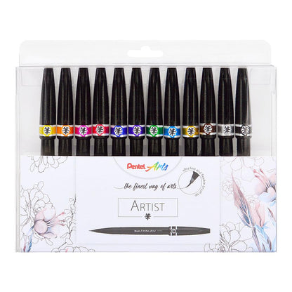 Pentel Artist Brush Sign Pen 12 set - image 1