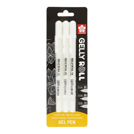 Sakura Gelly Roll Gel Pen Classic White Mixed 3 Set - image 1