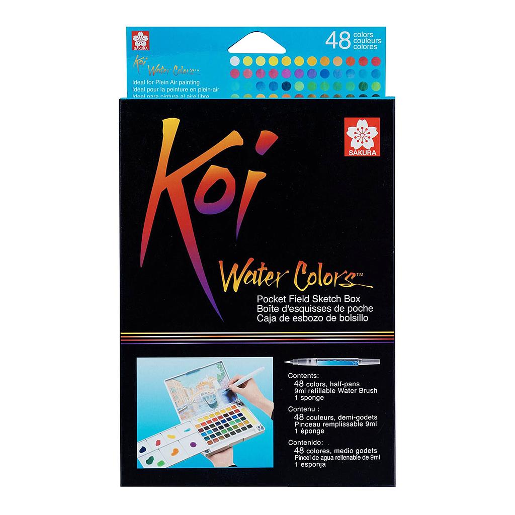 Sakura Koi Water Colors Pocket Field Sketch Box 48 set - image 1