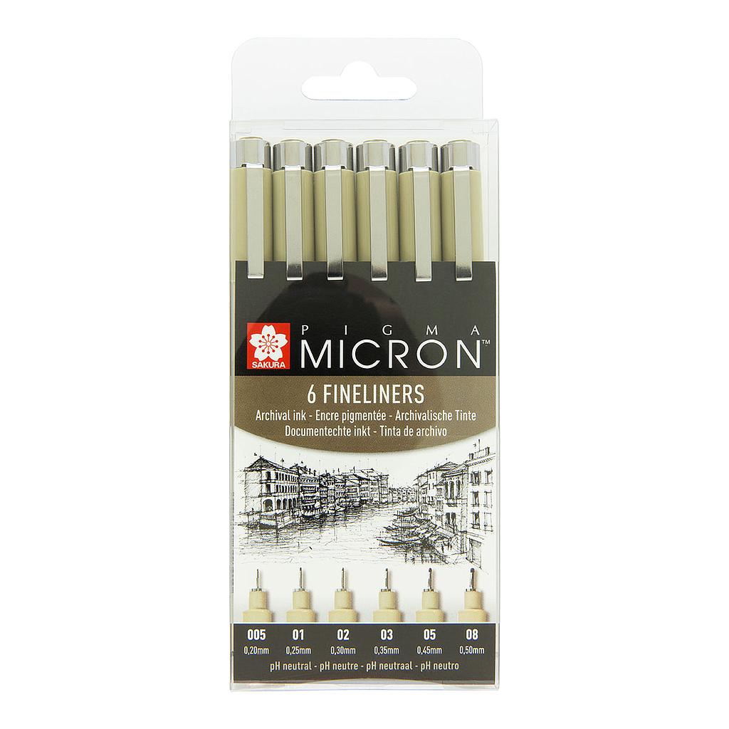 Sakura Pigma Micron Fineliner 6 set - image 1