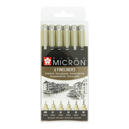 Sakura Pigma Micron Fineliner 6 set - image 1