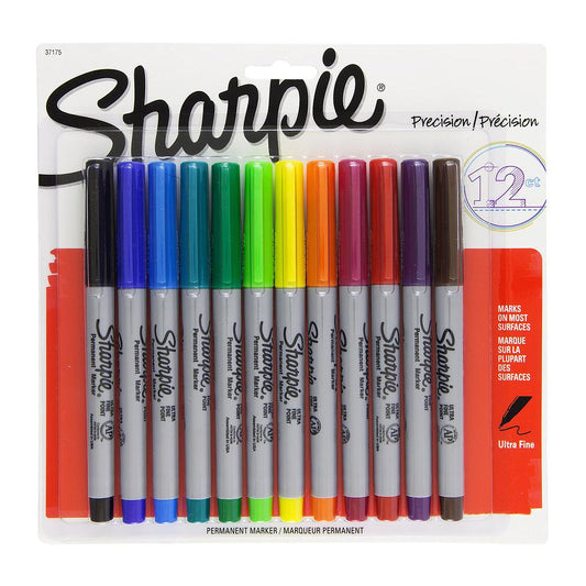 Sharpie Permanent Marker Ultra Fine Point 12 set - image 1