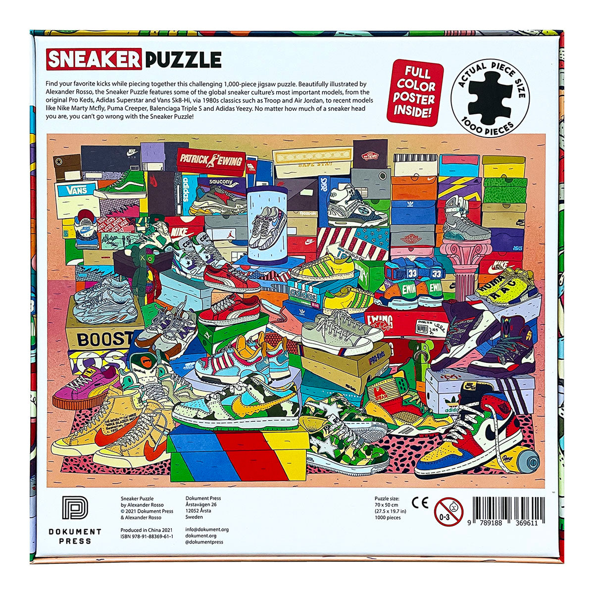 Sneaker Puzzle 1000 pcs Illustrated by Alexander Rosso - image 2