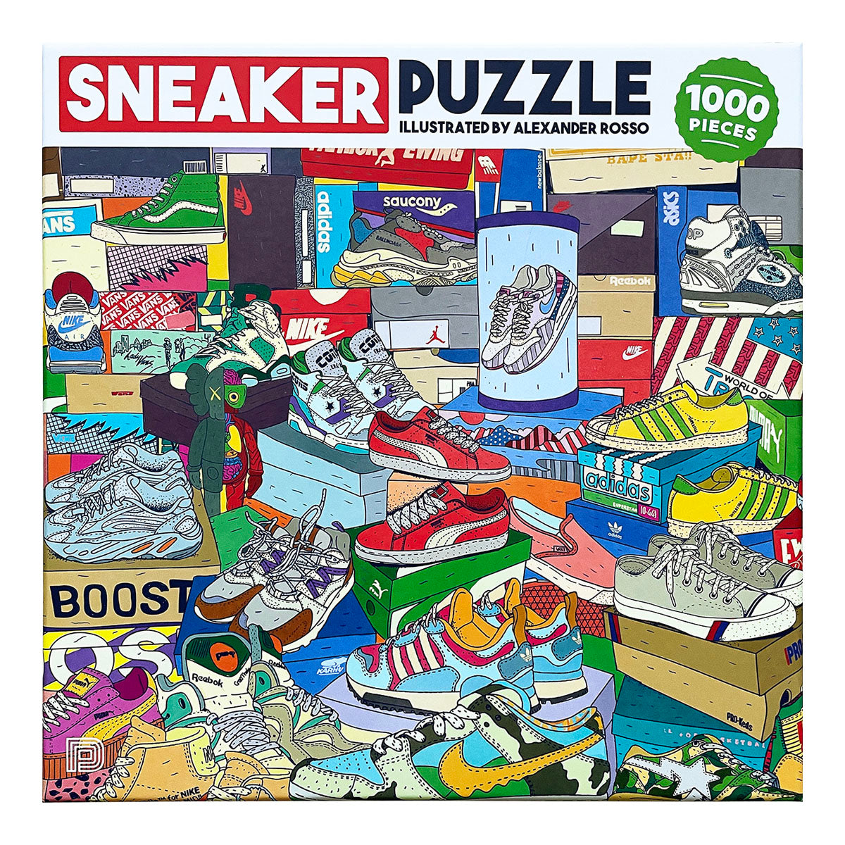Sneaker Puzzle 1000 pcs Illustrated by Alexander Rosso - image 1