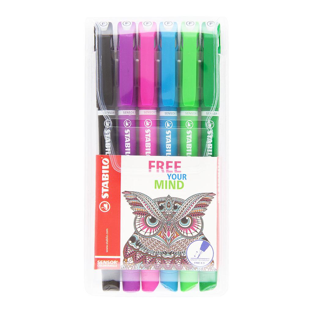 Stabilo Sensor Fineliner 0.3 mm 6 set - image 1