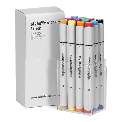 Stylefile Marker Brush 12set Main A - image 1