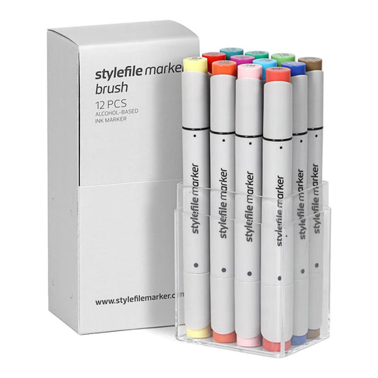 Stylefile Marker Brush 12set Main B - image 1