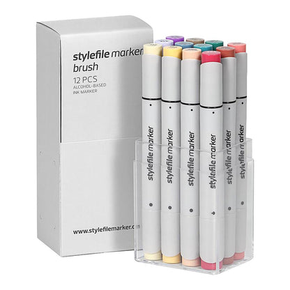 Stylefile Marker Brush 12set Main C - image 1