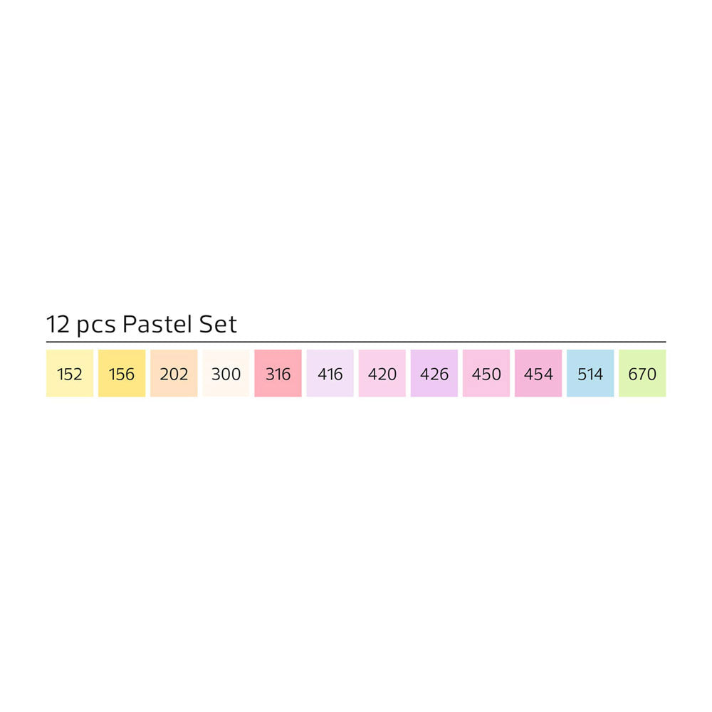 Stylefile Marker Brush 12set Pastell - image 2