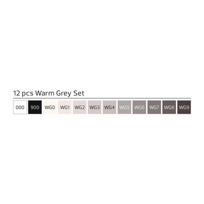 Stylefile Marker Brush 12set Warm Grey - image 2