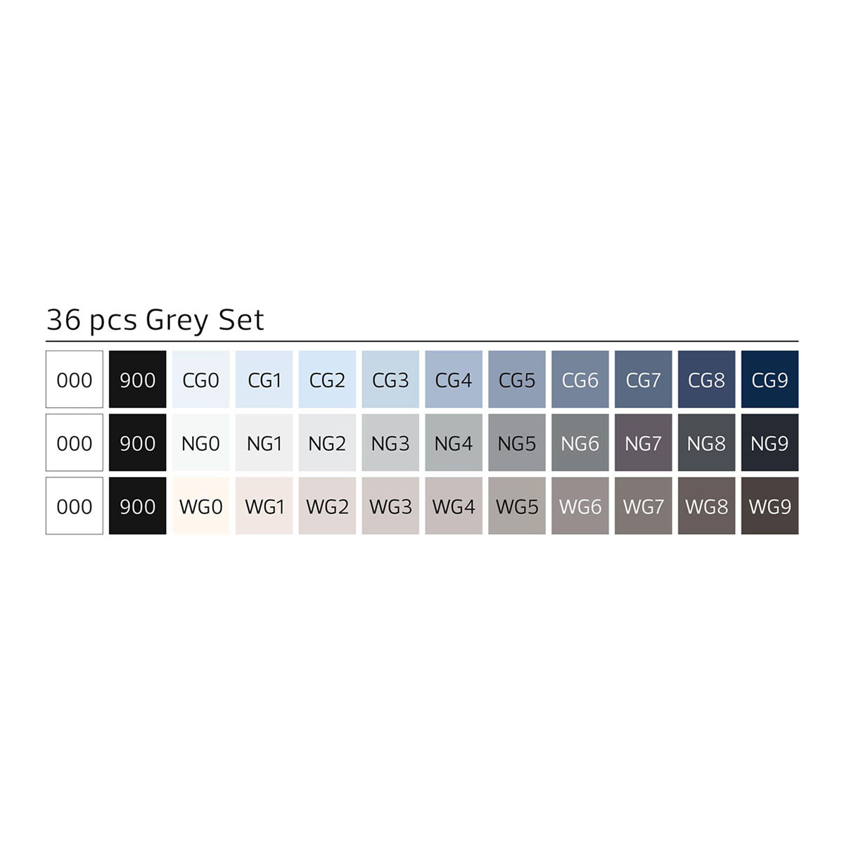 Stylefile Marker Brush 36set Grey - image 2