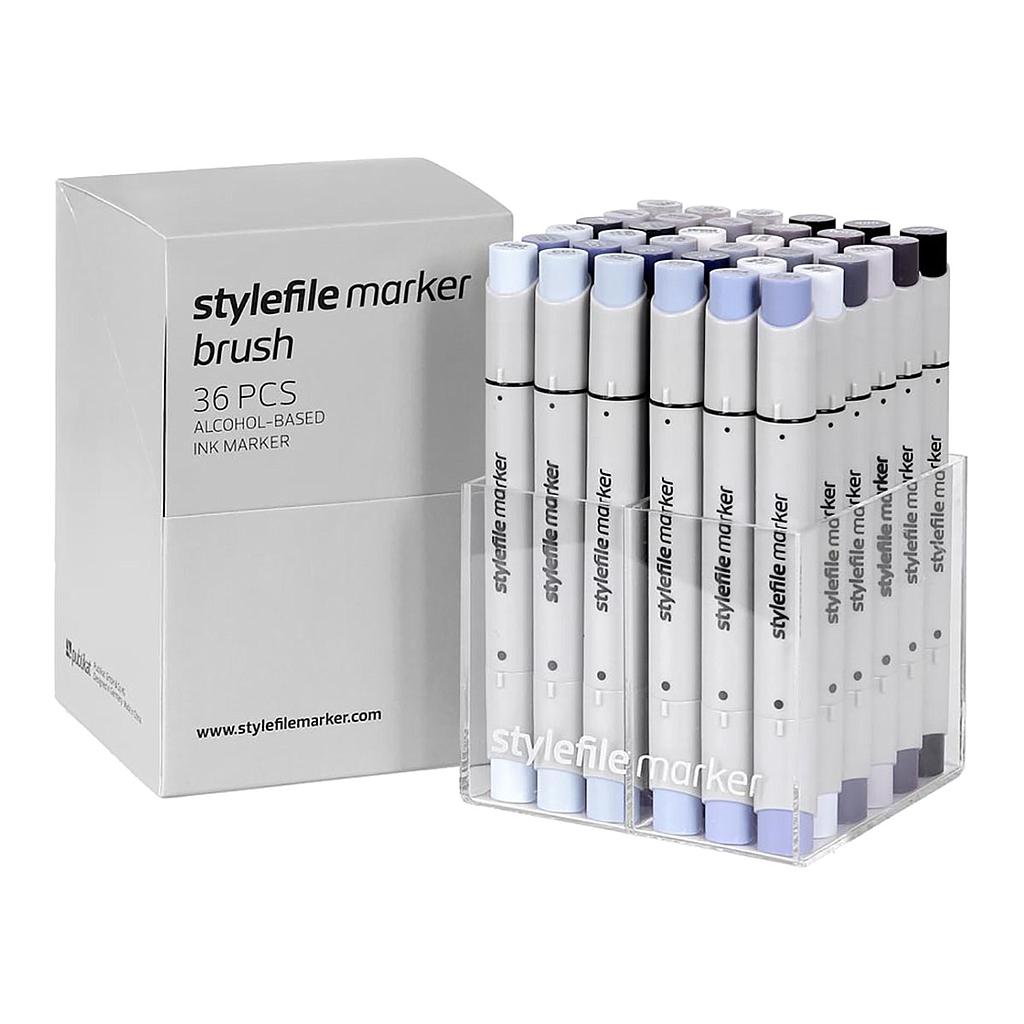 Stylefile Marker Brush 36set Grey - image 1