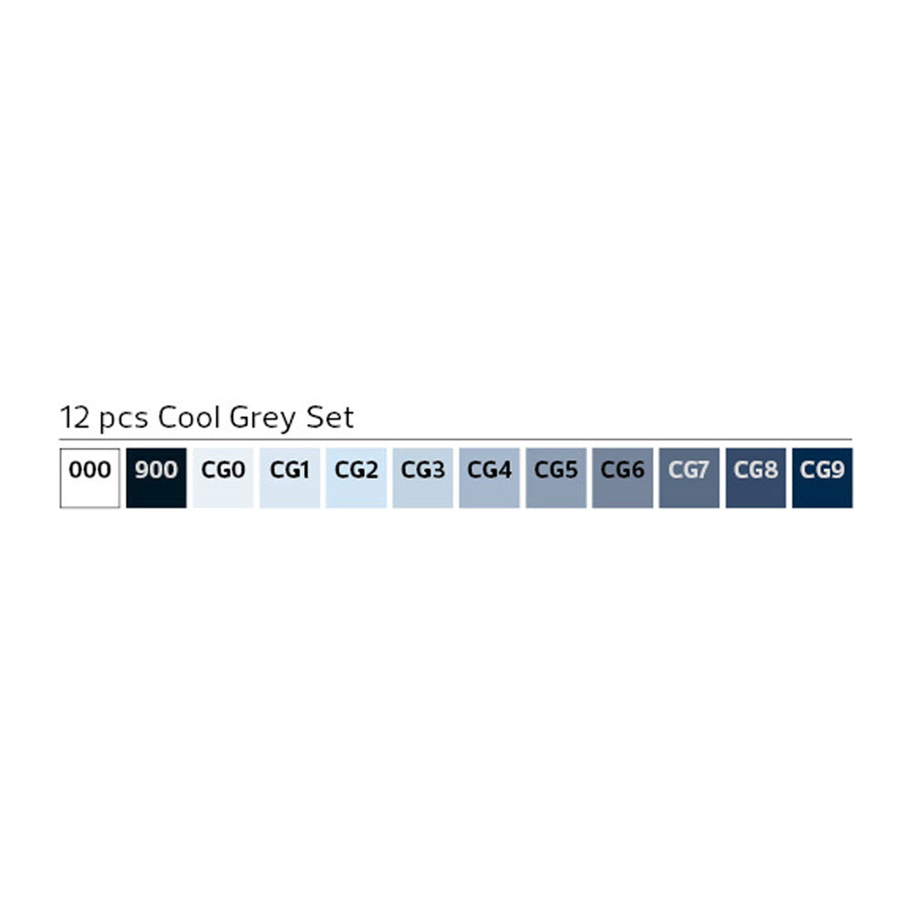 Stylefile Marker Classic 12 Set Cool Grey - image 2
