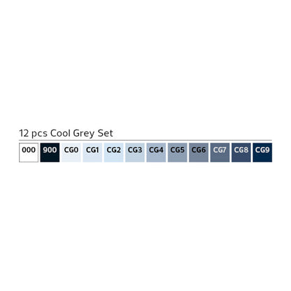 Stylefile Marker Classic 12 Set Cool Grey - image 2