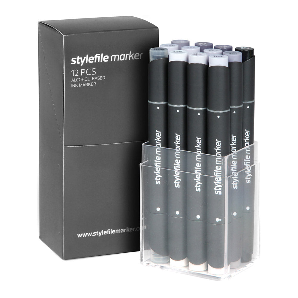 Stylefile Marker Classic 12 Set Cool Grey - image 1