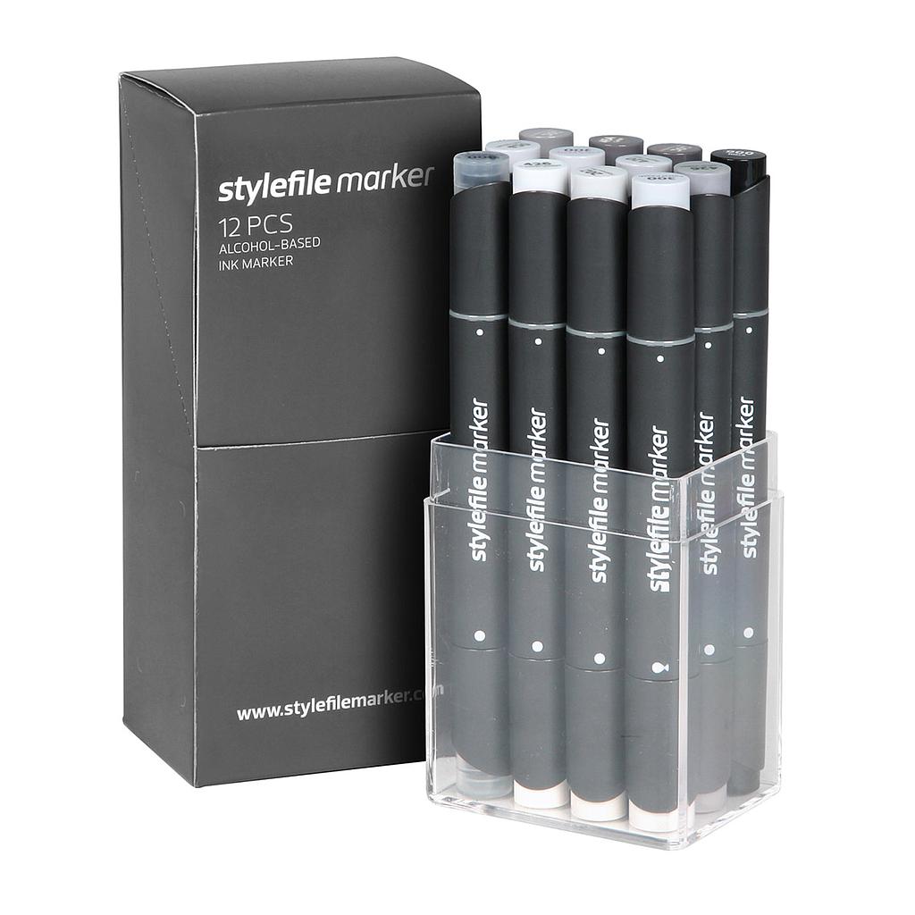Stylefile Marker Classic 12 Set Neutral Grey - image 1