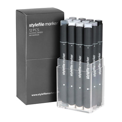 Stylefile Marker Classic 12 Set Neutral Grey - image 1