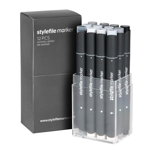 Stylefile Marker Classic 12 Set Neutral Grey - image 1