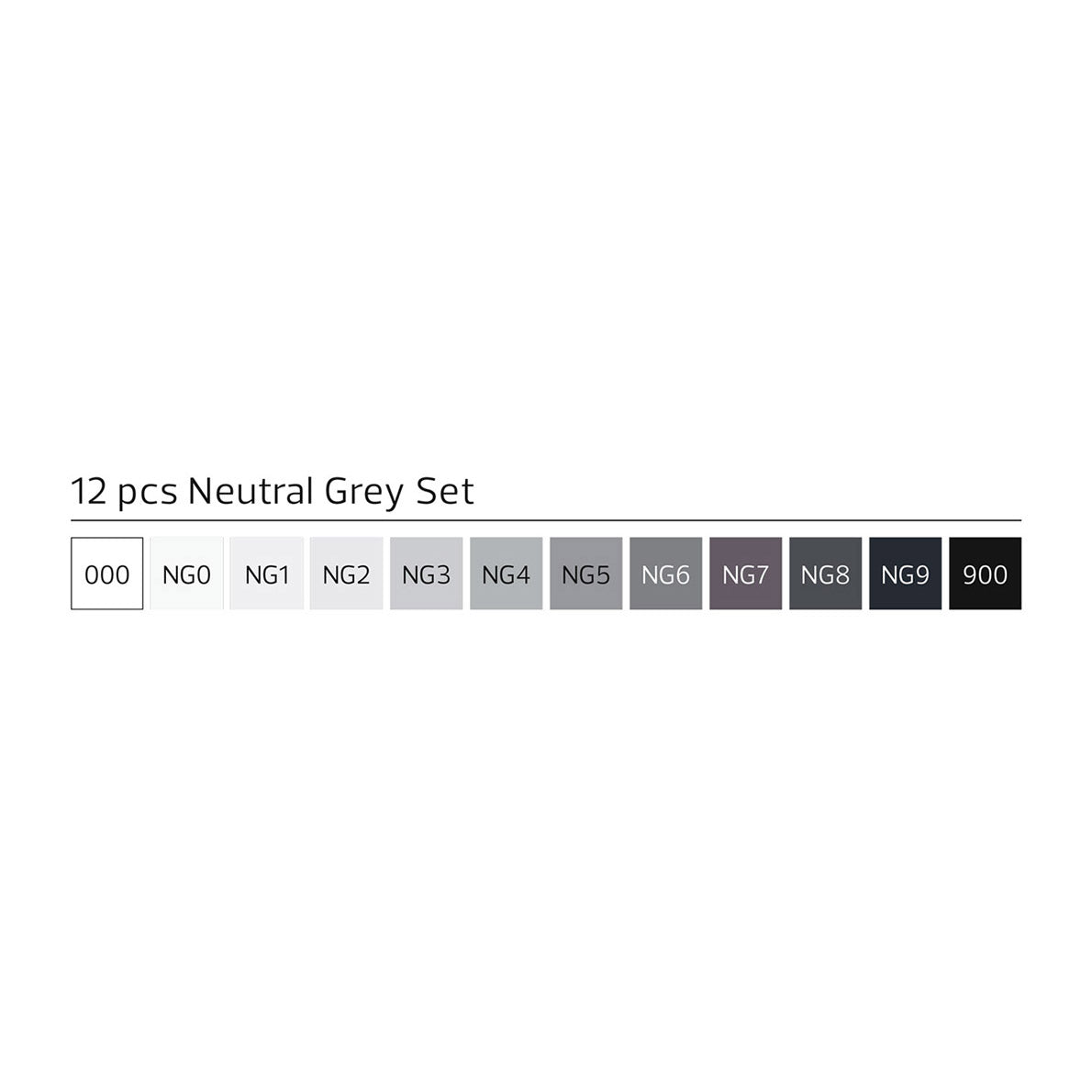 Stylefile Marker Classic 12 Set Neutral Grey - image 2