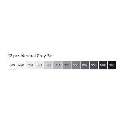 Stylefile Marker Classic 12 Set Neutral Grey - image 2