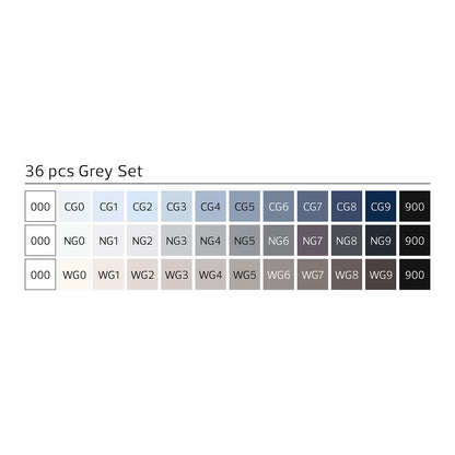 Stylefile Marker Classic 36 Set Grey - image 2