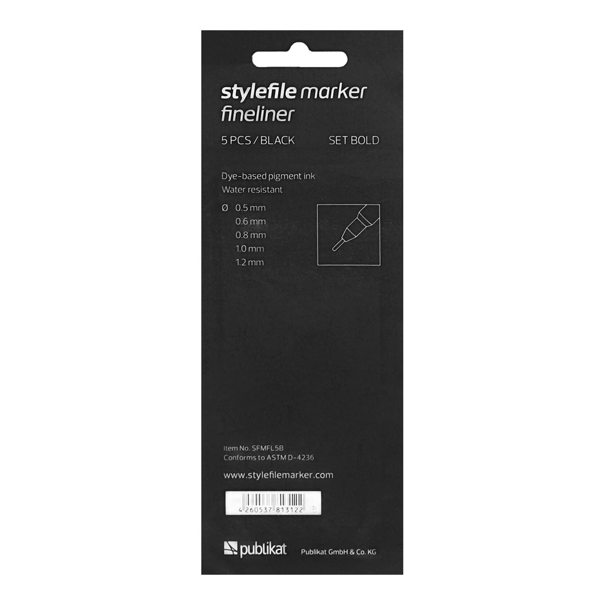 Stylefile Marker Fineliner 5-set Bold - image 5