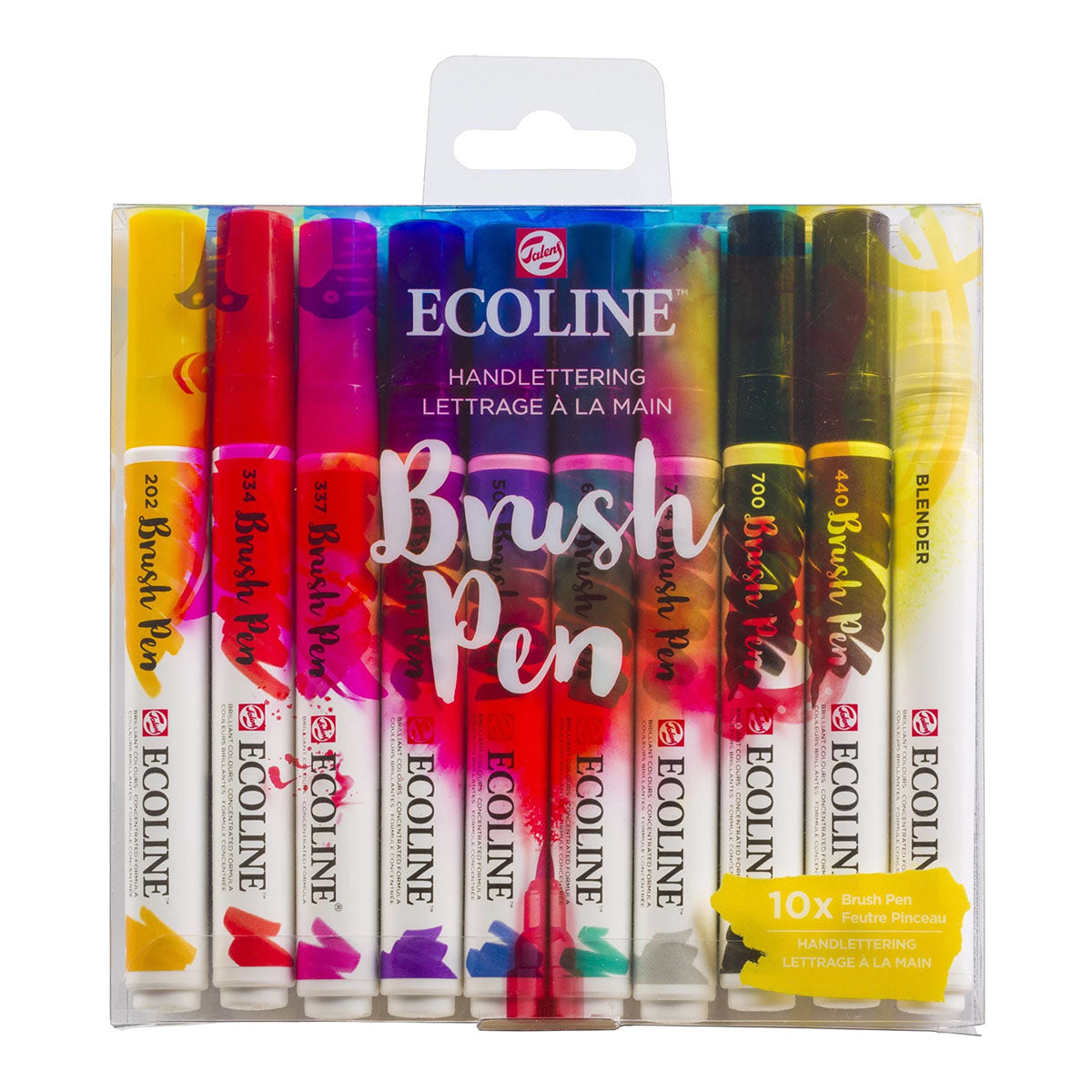 Talens Ecoline Brush Pen 10 set, Hand Lettering Colors - image 1