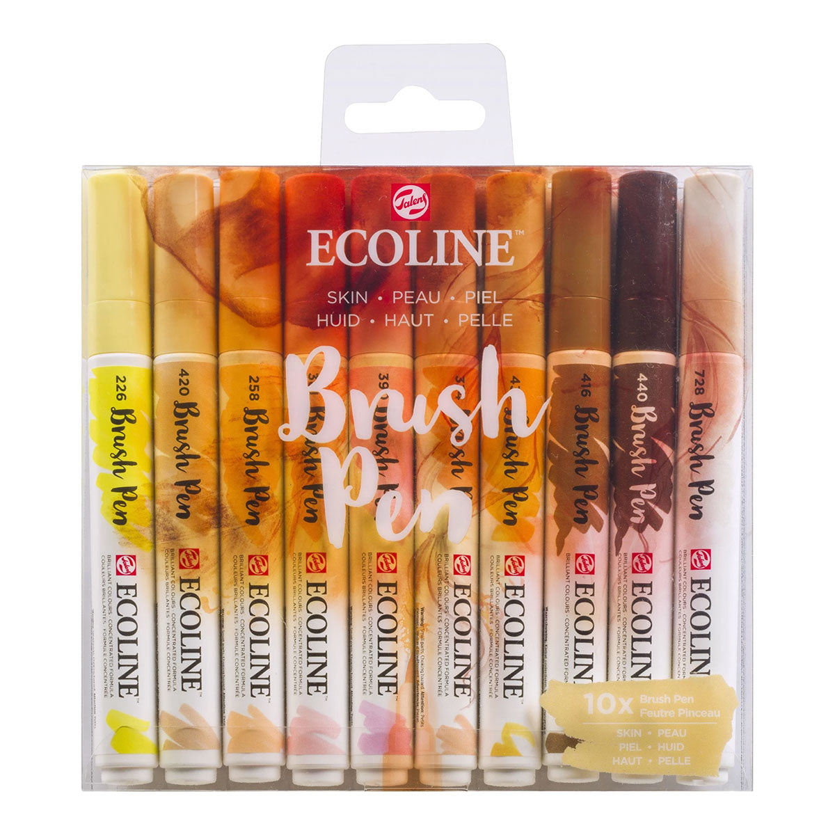 Talens Ecoline Brush Pen 10 set, Skin Colors - image 1