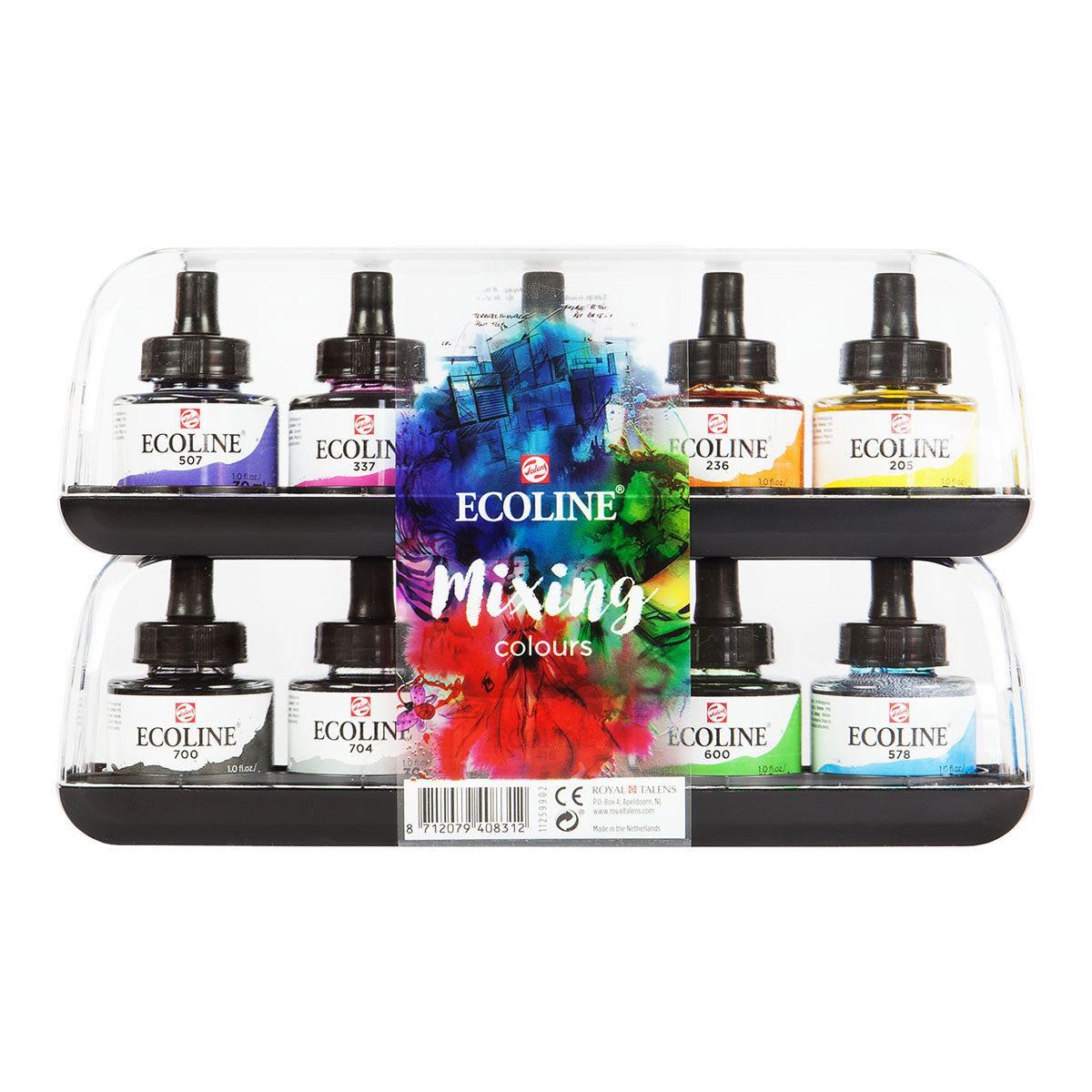 Talens Ecoline Liquid Water Colour 30 ml 10 Set, Mixing Colours - image 1