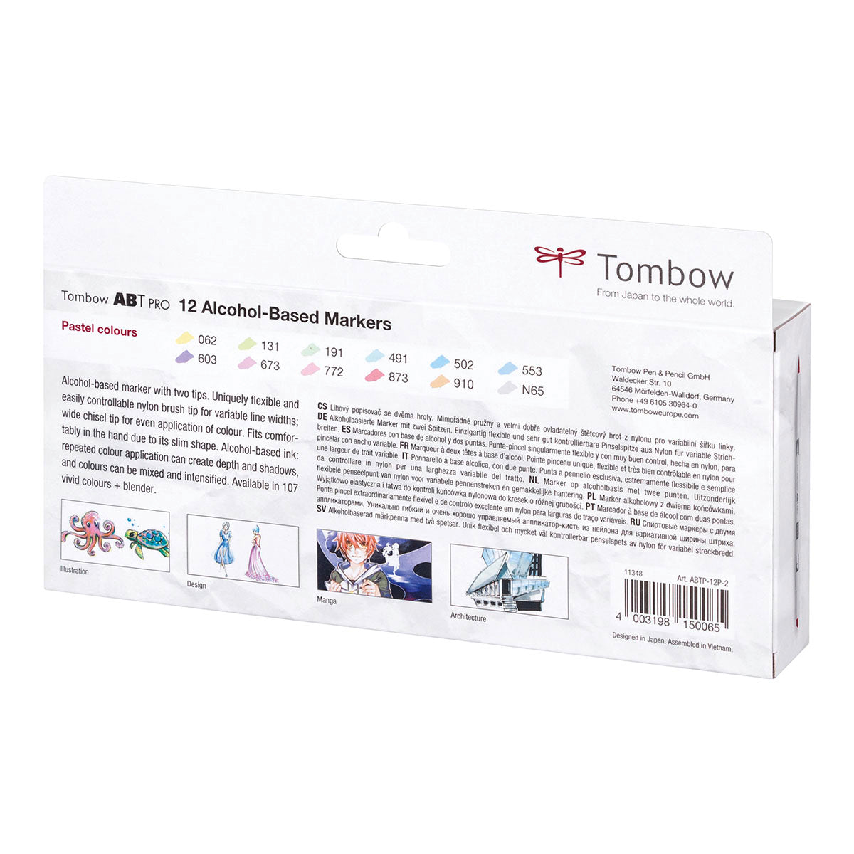 Tombow ABT PRO Dual Brush Pen 12 set, Pastel Colours - image 2