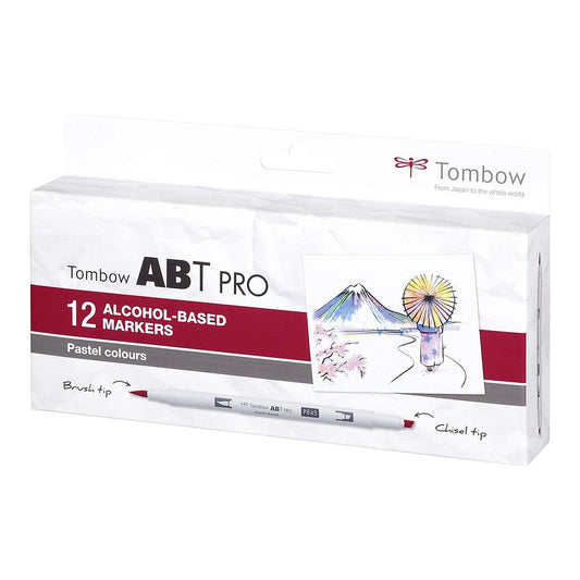 Tombow ABT PRO Dual Brush Pen 12 set, Pastel Colours - image 1
