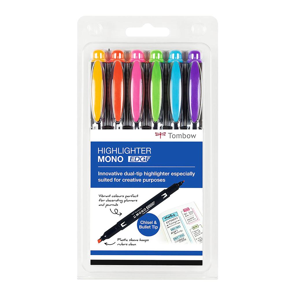 Tombow MONO Edge Highlighter 6 Set - image 1