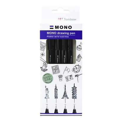 Tombow Mono Drawing Pen 4-set Fine - image 1