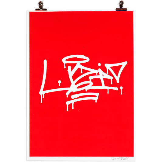UZI - Motor Red (Silk Screen Print) - image 1
