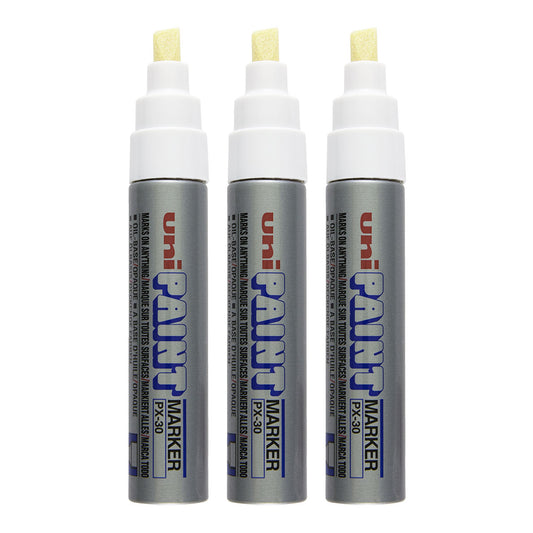 Uni Paint Marker PX-30, Silver (3 Pack) - image 1