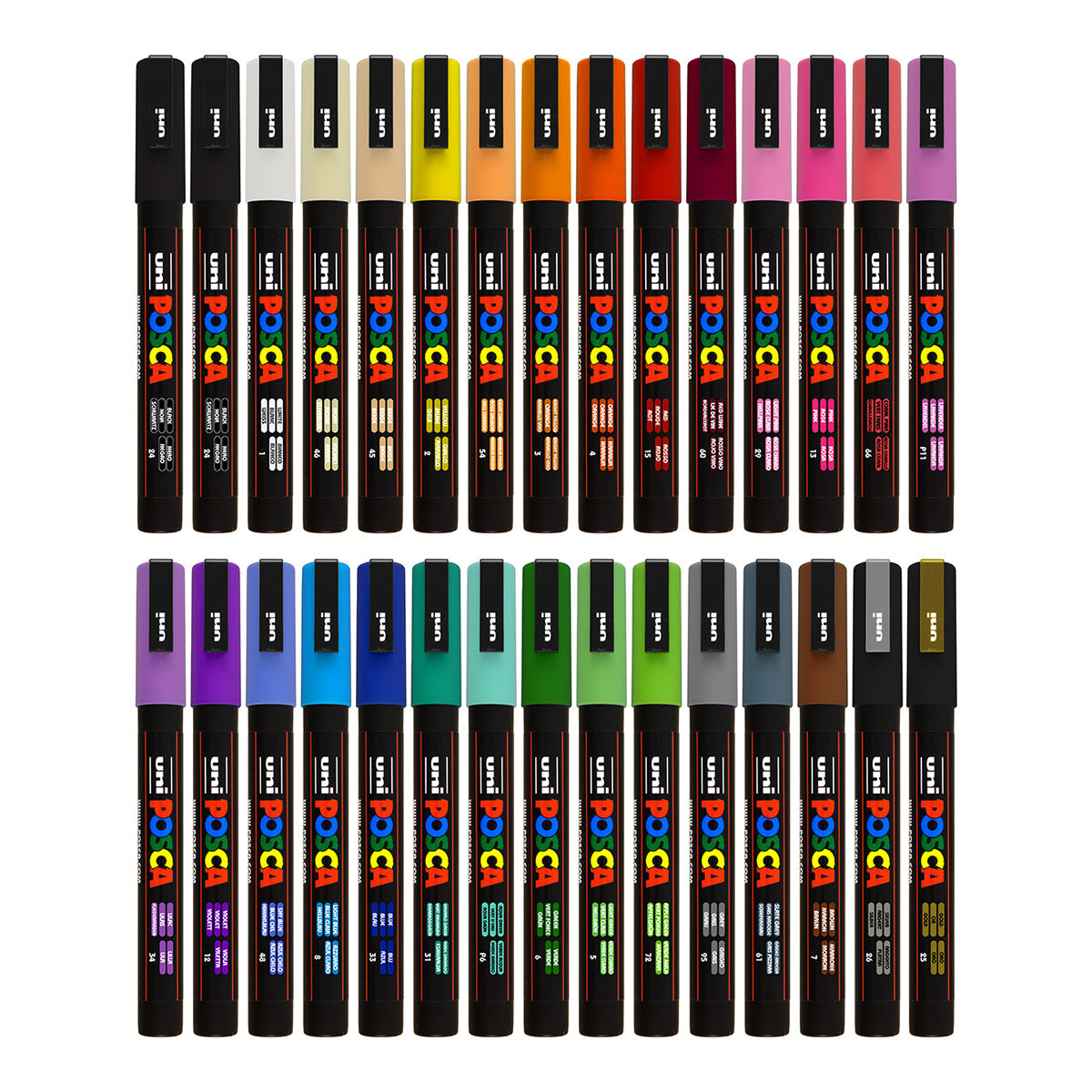 Uni Posca Markers PC-3M, 30set - image 1