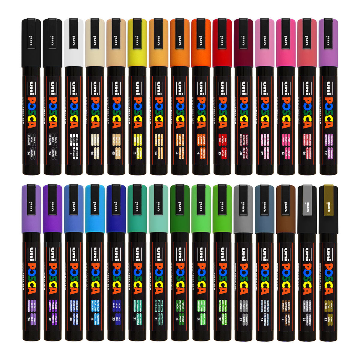 Uni Posca Markers PC-5M, 30set - image 1