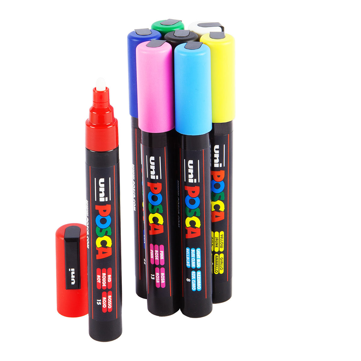 Uni Posca Markers PC-5M, 8set - image 1